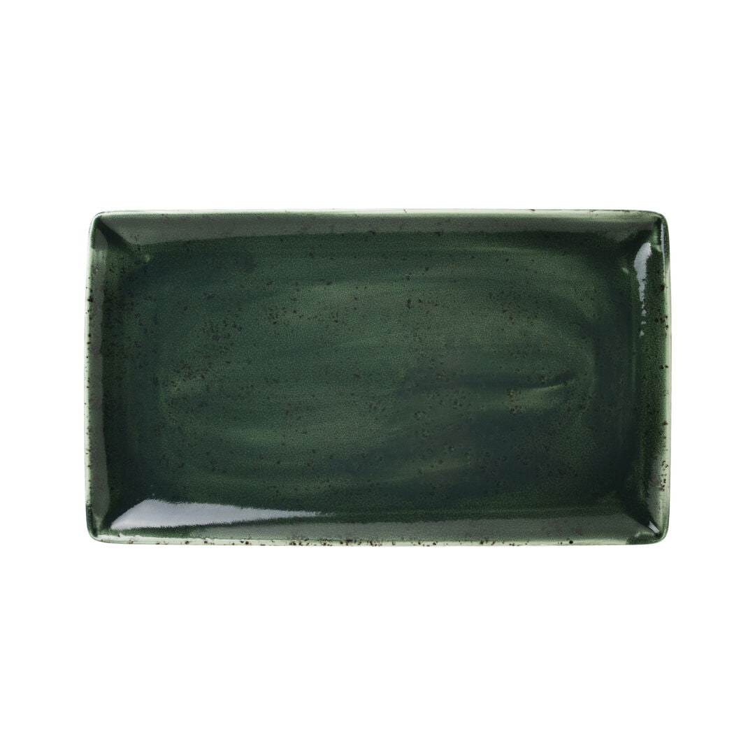 Vesuvius Burnt Emerald Rectangle Three 32 x 19cm (12 1/2 x 7 1/2")