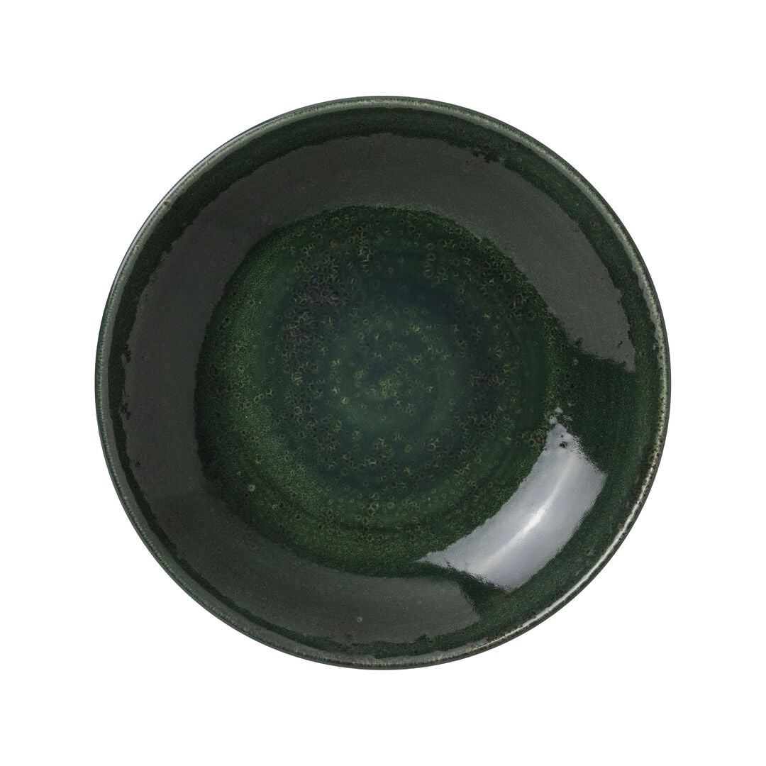 Vesuvius Burnt Emerald Coupe Bowl 21.6cm 83.5cl (8 1/2" 29 2/5oz)