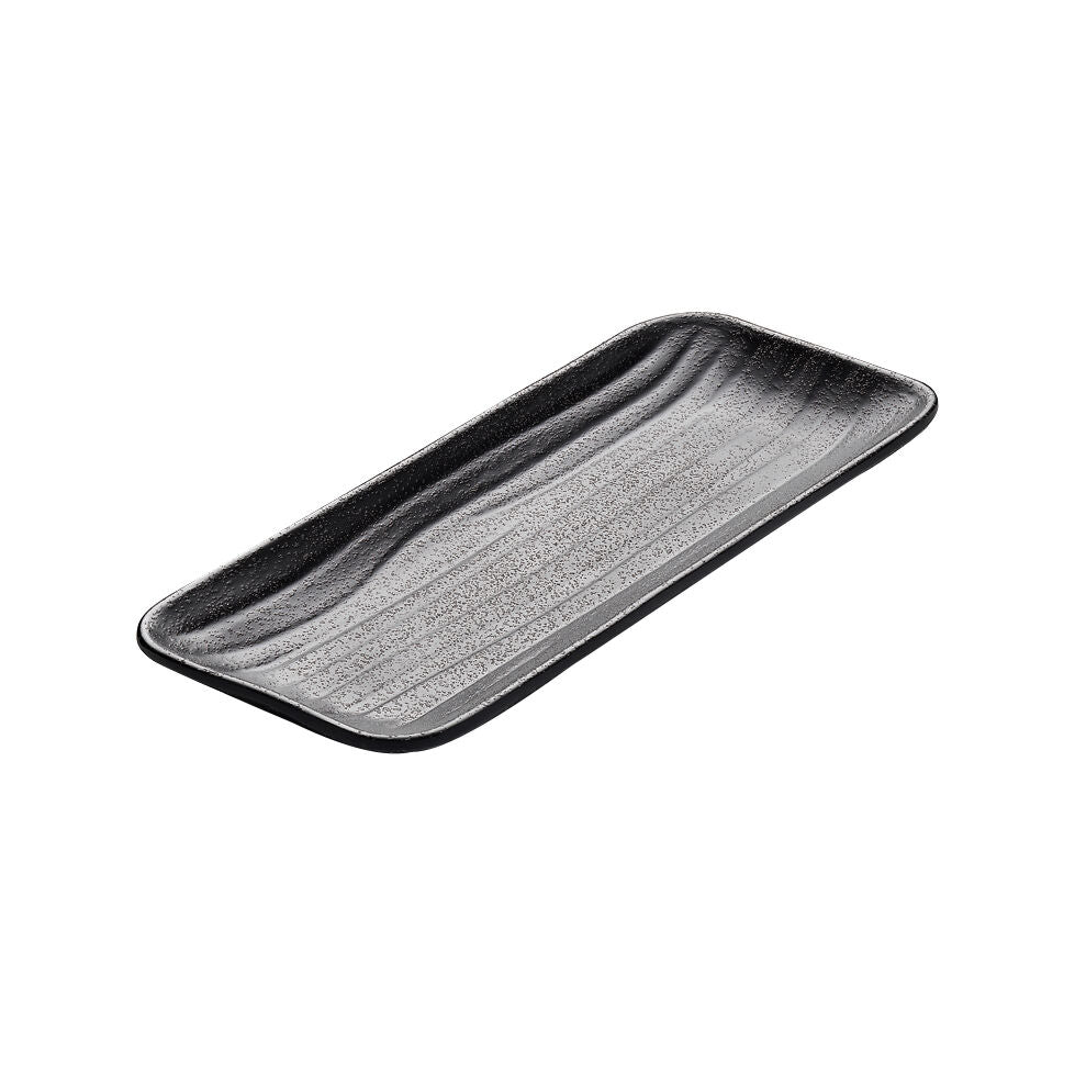 Zen Black Rectangle Tray 11.7 x 2.8cm (4 5/8 x 1 1/8")