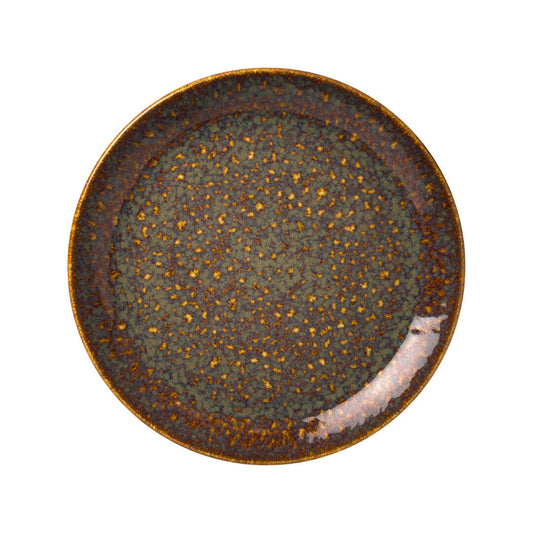 Vesuvius Amber Coupe Plate 15.25cm (6")