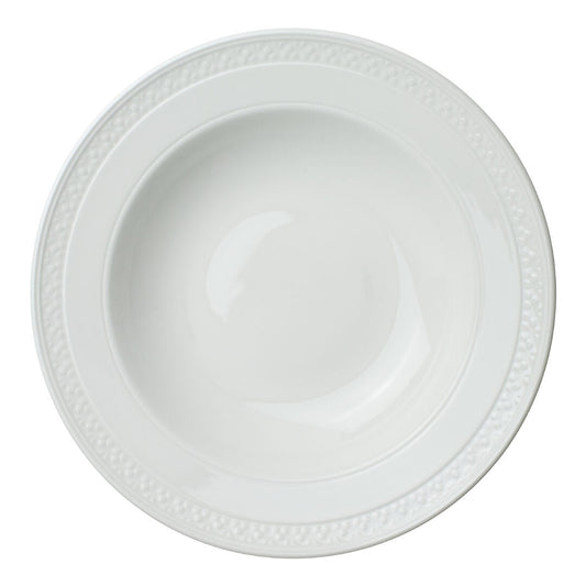 Bead Accent Rimmed Bowl 28.5cm (11 1/4")
